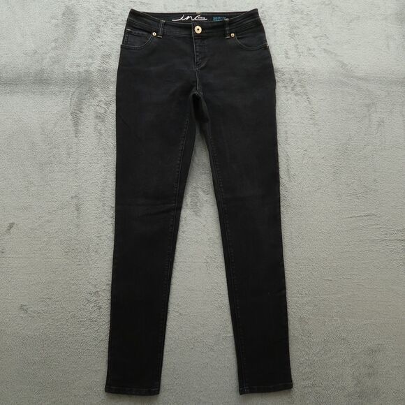 INC International Concepts Jeans Women's 4 Black Low-Rise Skinny 31.5" Inseam - Picture 1 of 16